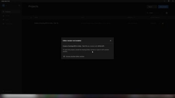 How to open a downloaded Unity project in a ZIP or folder