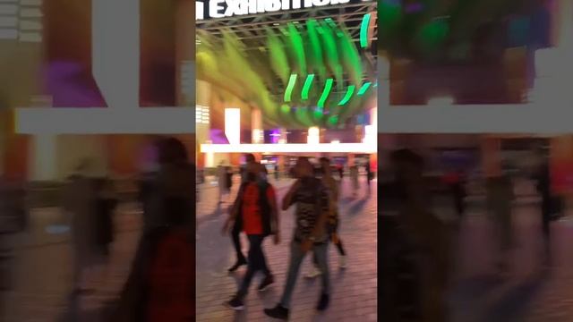 Дубай expo 2020 в Октябре 2021 - Вход в экспо, все светиться смотреть онлайн