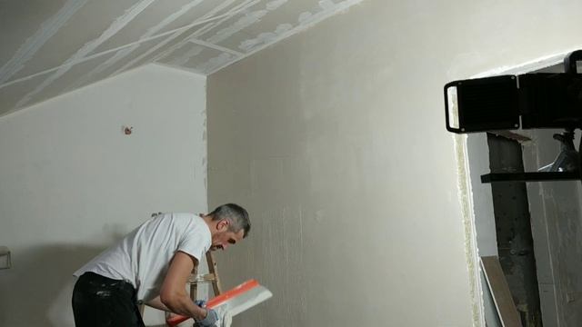 Wyrównywanie ścian MP Finish Knauf na drugi raz. смотреть онлайн