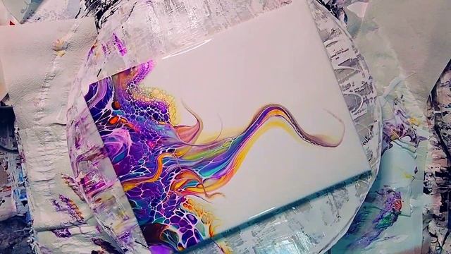 'Floreale' ~ Gorgeous Bloom Swipe #fluidart #tlp #acrylicpouring смотреть онлайн