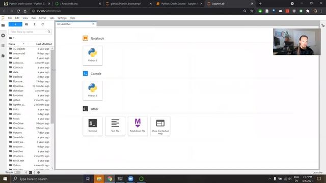 MSDS Python crash course getting started with Jupyter Notebooks and Anaconda смотреть онлайн