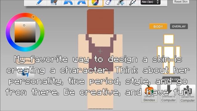 Tutorial: How I Design My Minecraft Skins смотреть онлайн