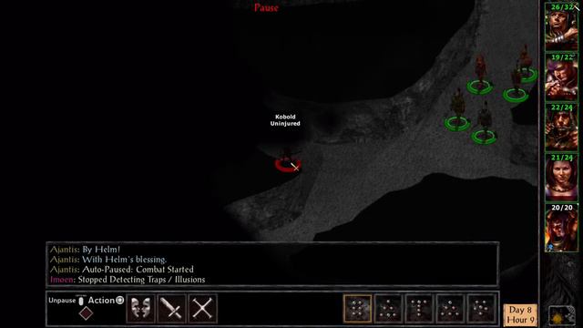 Baldur's Gate Walkthrough - Part 9 - Nashkel Mines Inside level 2, 3 and 4 смотреть онлайн