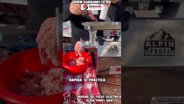 MASINA DE TOCAT CARNE ELECTRICA PROFESIONALA ALPIN PROFI MK-8, 500W, 80 KG/ORA, CONSTRUCTIE INOX смотреть онлайн