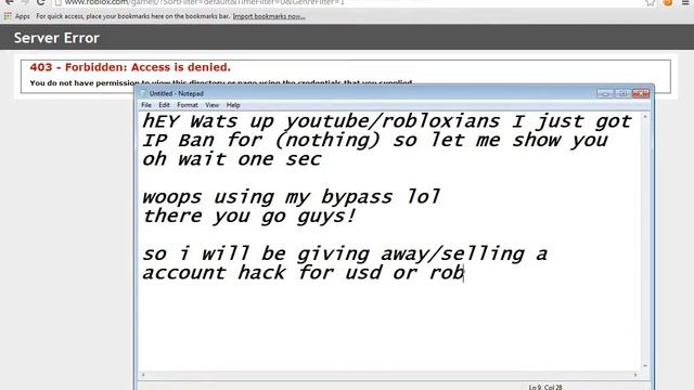 ROBLOX IP Ban me! (GIVEAWAY) смотреть онлайн