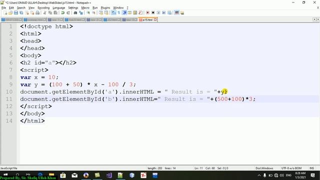 Learning JavaScript-Part8 (Operation in JS) смотреть онлайн