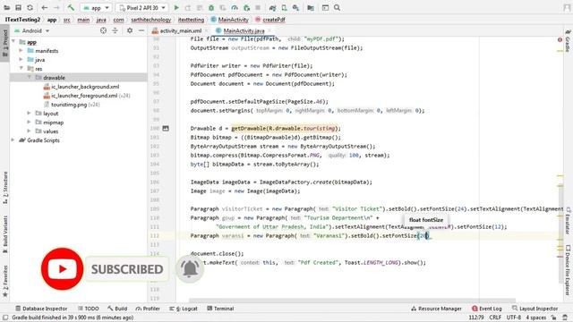Create PDF from user Input | iText 7 Android and Java tutorial | itext android tutorial | Invoice смотреть онлайн