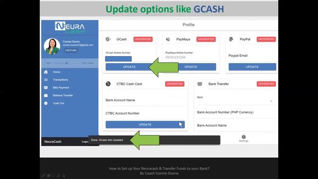 How to Set-up Your Neuracash and Transfer Funds to your Bank? By Coach Connie Osorio смотреть онлайн