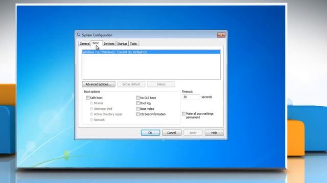 Windows® 7: Start In Safe Mode Using Msconfig