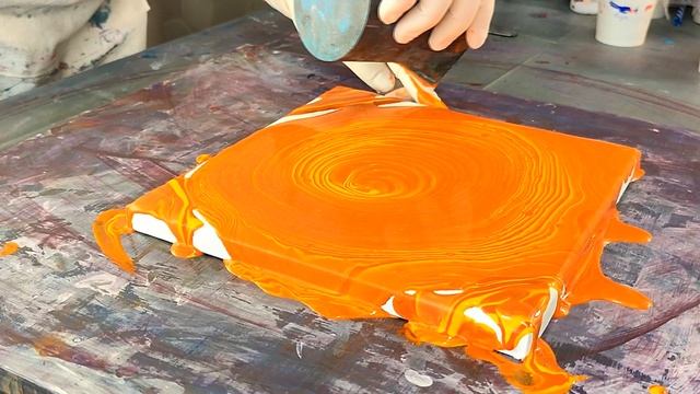 Мандариновый?~ Энергия позитива ~ Абстракция ~ Флюид Арт ~ Желтый, оранжевый и золото смотреть онлайн