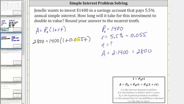 Simple Interest: Determine Doubling Time смотреть онлайн