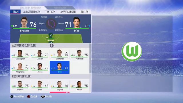 FIFA 19 Karrieremodus VFL Wolfsburg #09 смотреть онлайн