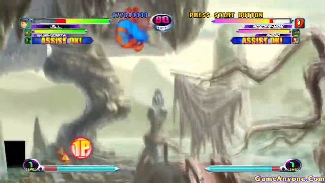 Marvel vs Capcom 2: New Age of Heroes (Normal Playthrough: Jill, Shuma-Gorath, Dr. Doom Pt. 1/2) смотреть онлайн