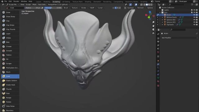 Blender Alien Sketch (Timelapse) смотреть онлайн