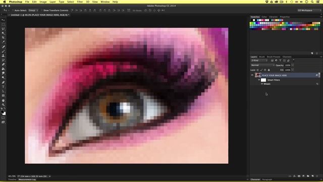 Circle / Dot pixel effect In Adobe Photoshop смотреть онлайн