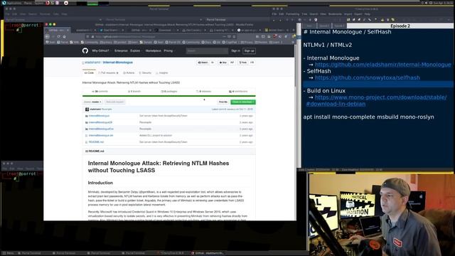Nab Hashes without Admin via Internal Monologue - Practical Exploitation [Cyber Security Education] смотреть онлайн