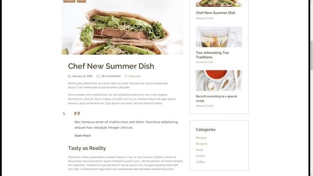 Cafert Cafe Template for Figma 13 figma смотреть онлайн