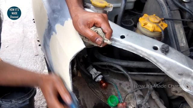 How to Repair a Scratch on a Car with Putty | Putty on Car | Applying Putty | Car Repair Vlog смотреть онлайн