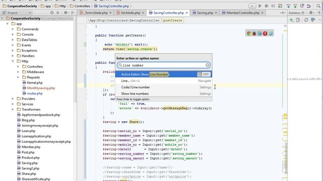 Showing Line Numbers in PHP Storm смотреть онлайн