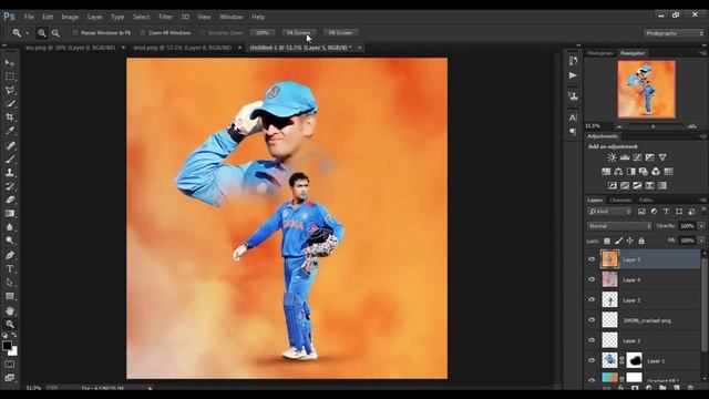 How to Create Professional Sports Poster Design in Photoshop | MS DHONI смотреть онлайн