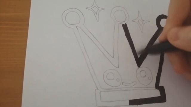 Как нарисовать милую корону. 365 дней арт. День 6 смотреть онлайн