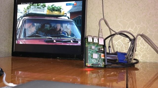 ✅  Movian Raspberry Pi Медиацентр ТВ ?  HDMI TO VGA