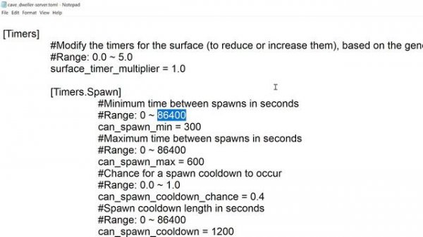 Minecraft how to configure cave dweller mod (health, speed, spawn time, damage)