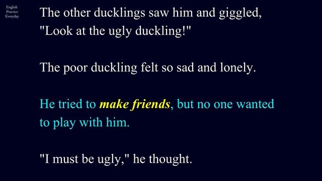 Learn English With Short Story | Speak English With Stories | The Ugly Duckling