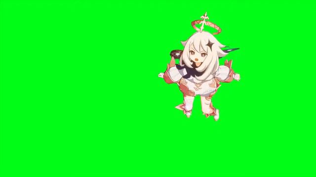 Greenscreen Genshin Impact Paimon "Ehe te Nandayo!!" 60FPS смотреть онлайн