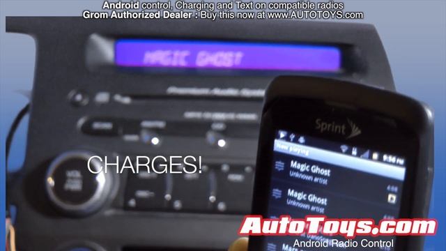 Android "CONTROL" to Factory Car Radio by Grom MP3 Aux AALinQ (no Ipod needed!) смотреть онлайн