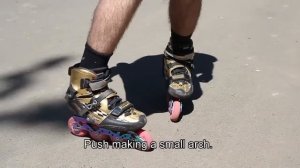 Как кататься на роликах задом (спиной вперед)