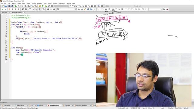 Implementation of Naive String Matching Algorithm смотреть онлайн