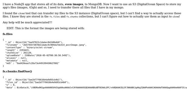 Databases: Transfer image files from MongoDB to S3 смотреть онлайн