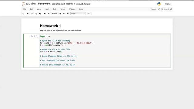 Homework 1 Solution - MolSSI Python Data and Scripting смотреть онлайн