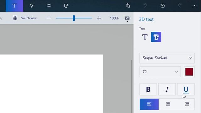 How to Create 3D Text in Paint 3D смотреть онлайн