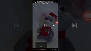 Новогодние поющая игрушка Мышь