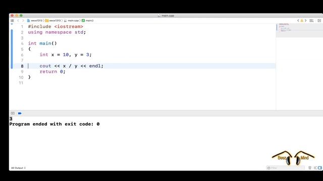 BeezMind C++ Programming - Integer division смотреть онлайн