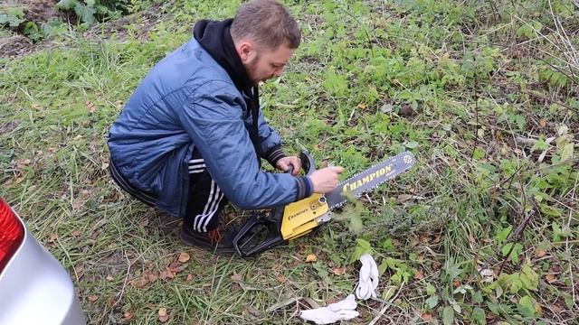 Что стало с бензопилой CHAMPION 237-16??? смотреть онлайн