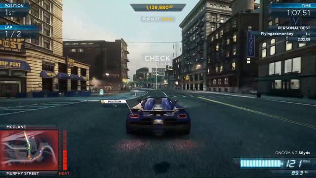 Koenigsegg Agera R NFS Most Wanted FINALE! смотреть онлайн