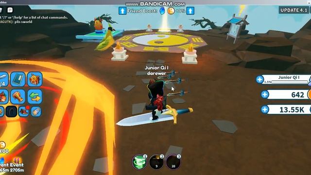 обновление 4.1 в Weapon Fighting Simulator и как получить летающий меч смотреть онлайн