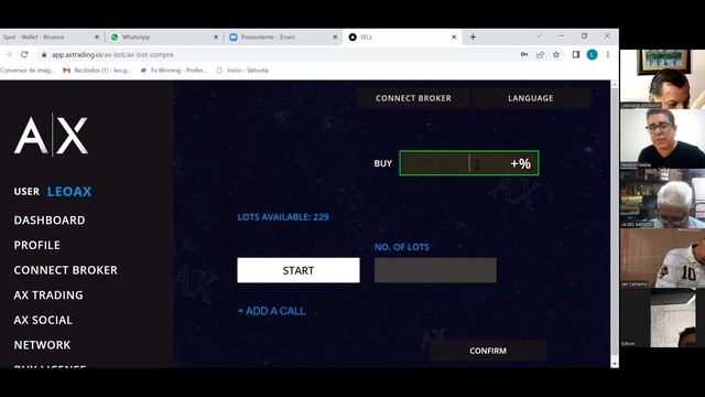Capacitación Como Configurar API de Binance y Posturas de Compra y Lotaje en AX Trading смотреть онлайн