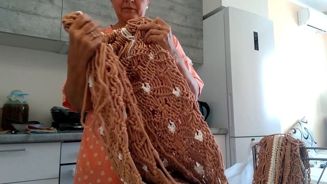 Шторка макраме, связанная на заказ. Распаковка посылки, 1 часть смотреть онлайн