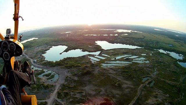 Полёт над карьерами Вышнего Волочка смотреть онлайн