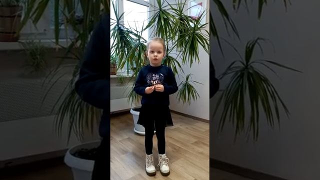 Сергеева Дарина, 5 лет. Стихотворение Пушкина "Узник" смотреть онлайн