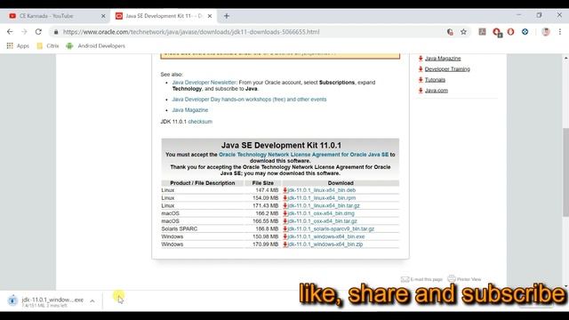 Jdk installation and setting environment variable | android programming in kannada | lesson 1 смотреть онлайн