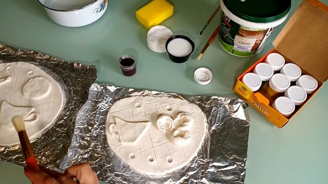 Соленое тесто. Поделка из соленого теста. Декоративное пано на стену.