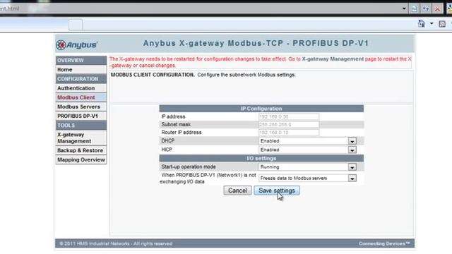 How to connect a Modbus TCP Client/Master and PROFIBUS Slave - Anybus X-gateway смотреть онлайн