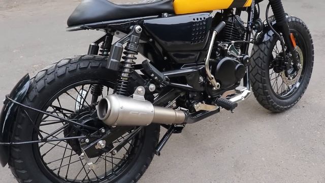 BAJAJ PULSAR 150 MODIFIED INTO CAFE RACER | BRAT STYLE MODIFICATION смотреть онлайн