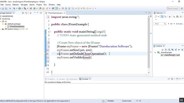 Java swing GUI tutorial 1 JFrame YouTube смотреть онлайн