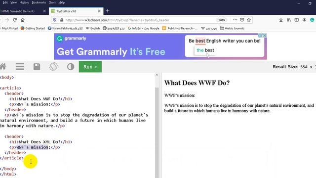 HTML Semantic Elements العناصر ذات الدلالة والمعنى смотреть онлайн